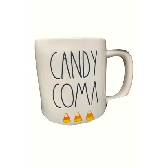 Rae Dunn HALLOWEEN Mug Set Ceramic Cup Magenta Farmhouse Candy Corn Fright Night - Picture 2 of 11